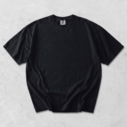 Comfort Colors® 1717 — Flat Lay on White mockup in Black