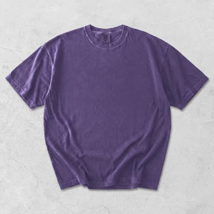 Comfort Colors® 1717 — Flat Lay on White mockup in Grape