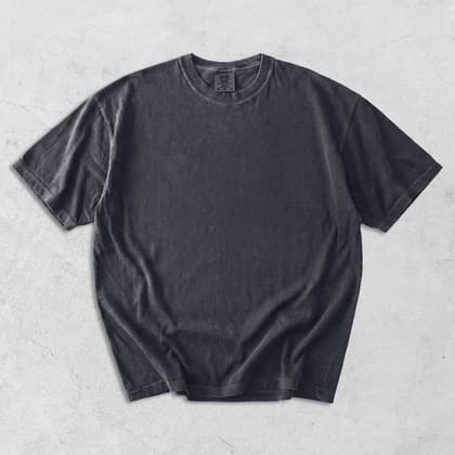 Comfort Colors® 1717 — Flat Lay on White mockup in Graphite