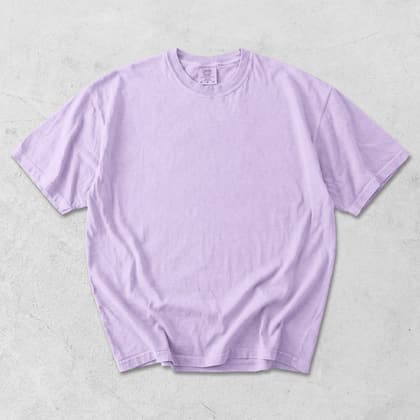 Comfort Colors® 1717 — Flat Lay on White mockup in Orchid