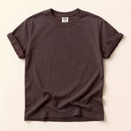 Comfort Colors® 1717 — Flat Lay on Cream mockup in Vineyard