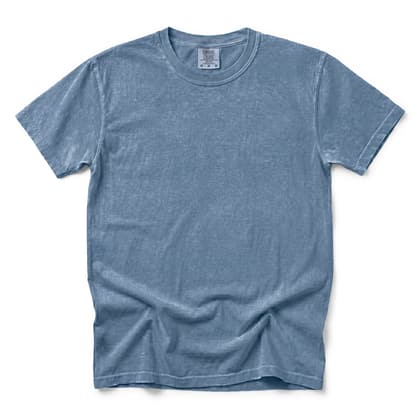 Comfort Colors® 1717 — Flat Lay, 12 Scenes mockup in Blue Jean