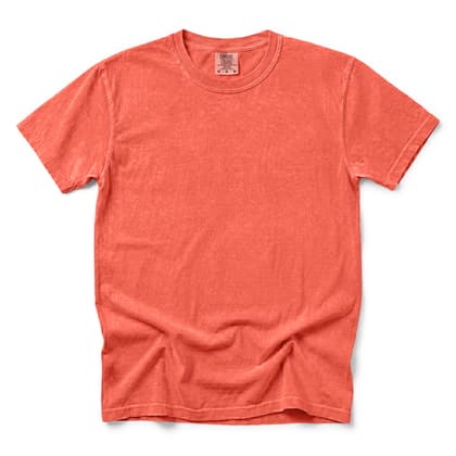 Comfort Colors® 1717 — Flat Lay, 12 Scenes mockup in Bright Salmon