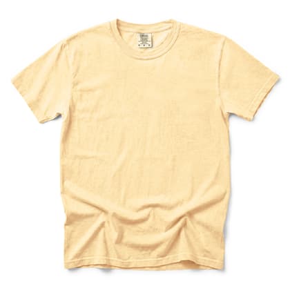 Comfort Colors® 1717 — Flat Lay, 12 Scenes mockup in Butter