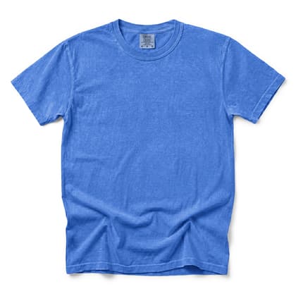 Comfort Colors® 1717 — Flat Lay, 12 Scenes mockup in Mystic Blue
