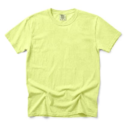 Comfort Colors® 1717 — Flat Lay, 12 Scenes mockup in Neon Lemon