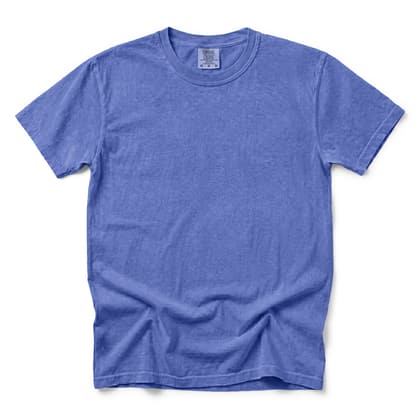 Comfort Colors® 1717 — Flat Lay, 12 Scenes mockup in Periwinkle