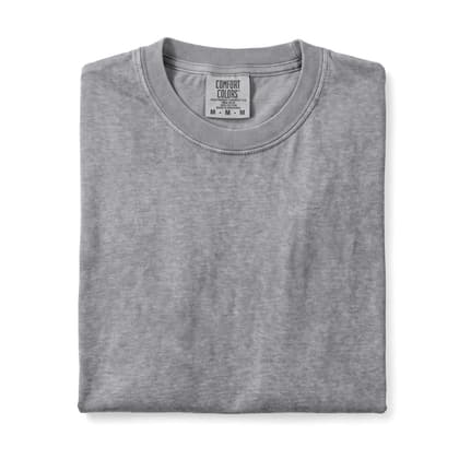 Comfort Colors® 1717 — Folded, 12 Scenes mockup in Grey