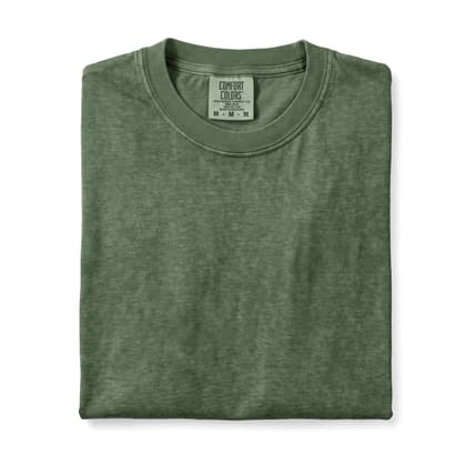 Comfort Colors® 1717 — Folded, 12 Scenes mockup in Hemp