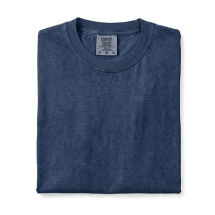 Comfort Colors® 1717 — Folded, 12 Scenes mockup in Midnight